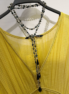 轻奢小众百搭精致通勤毛衣链配饰女款高级感项链长款复古配裙子