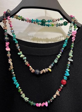 手工串珠项链！毛衣链高端设计款