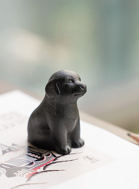 日本岩铸进口生肖狗摆件南部铁器