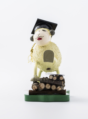 手工艺品木偶装饰品摆件摆设绵羊