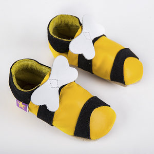 英国原装进口Starchild牛皮童鞋婴幼儿学步鞋软底鞋小蜜蜂 0-2岁