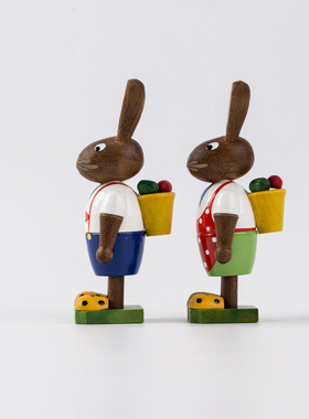 德国小摆件复活节兔子