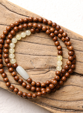 手工檀木手串金丝檀木