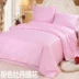 Cotton satin jacquard quilt 60 bìa bông màu rắn bao gồm một mảnh tùy chỉnh mùa thu và mùa đông đôi chăn mùa hè - Quilt Covers