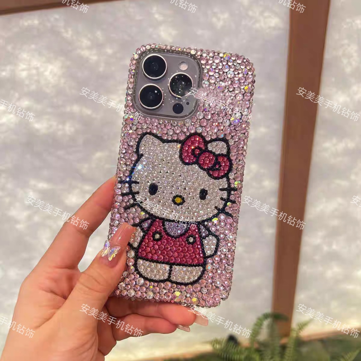 新款网红懒懒同款适用iPhone17pro max苹果16手机壳Xs奢华水钻可爱猫15plus保护套13全包防摔XR女12软14不黄R - 图3