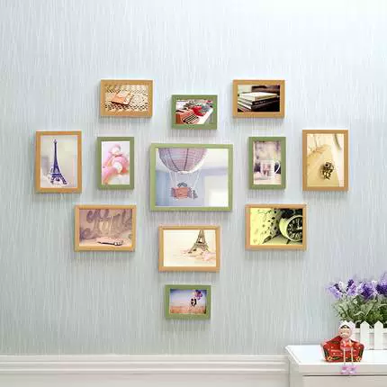 Сердечная фотокама для фотокаме Комбинированная фото стена Бесплатная Панчатка стена творческая мода мода Домашняя стена Комбинация, чтобы прислать наклейки на стенах