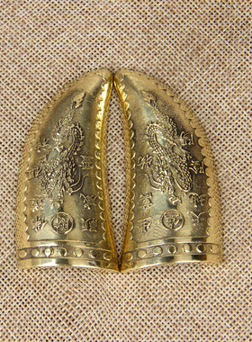 黄铜圣杯羊角阴阳圣卦佛具用品