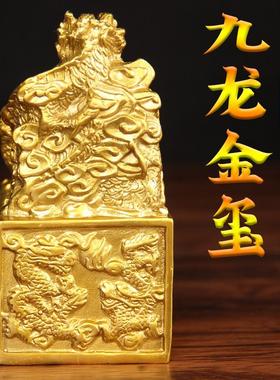 龙头大号摆件纯黄铜中式