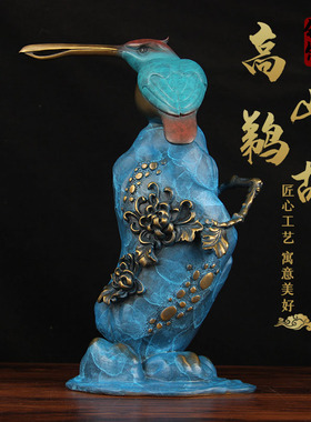 手工彩绘铜高山醍醐摆件