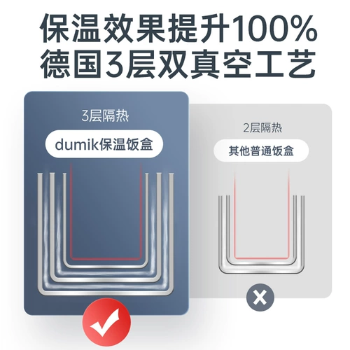 Термос, ланч-бокс, вакуумная банка для хранения, сверхдлинная вместительная и большая термическая бочка из нержавеющей стали для школьников, Германия