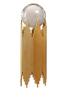 轻奢水晶球摆件客厅电视柜酒柜办公室书房书柜桌面样板房装饰摆设