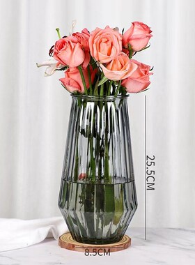 玻璃花瓶生产富贵竹百合水养鲜花干花水培插花器大号玻璃花瓶