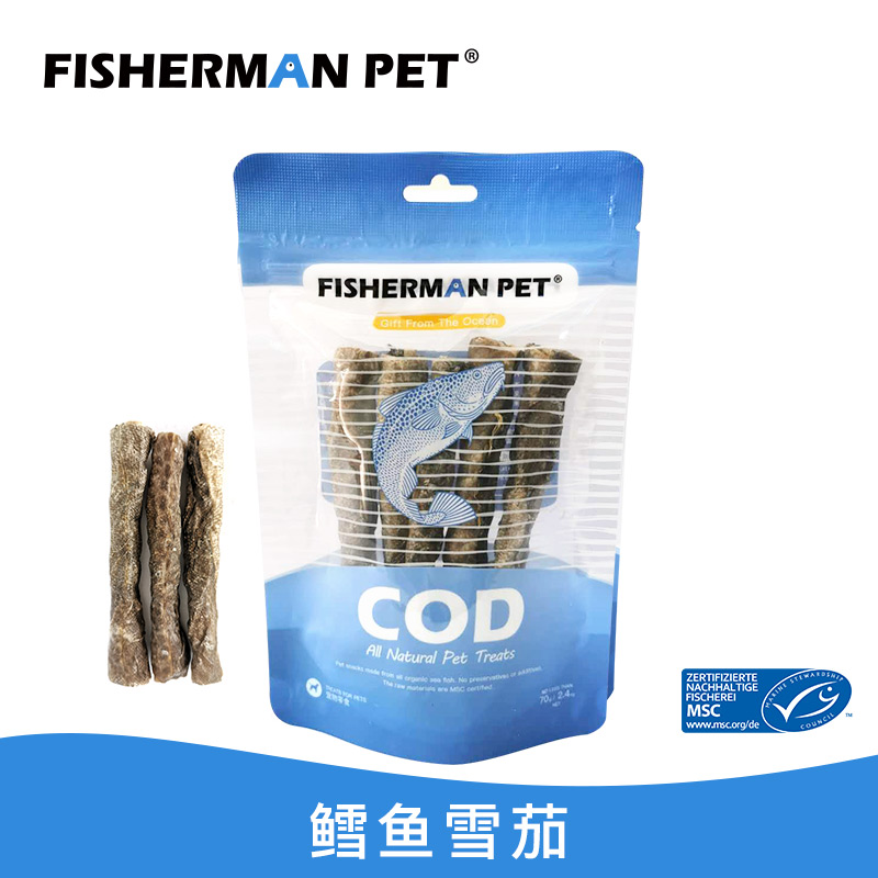 FISHERMANPET(渔夫牧场)宠物狗狗零食深海鳕鱼皮烘干系列-图0