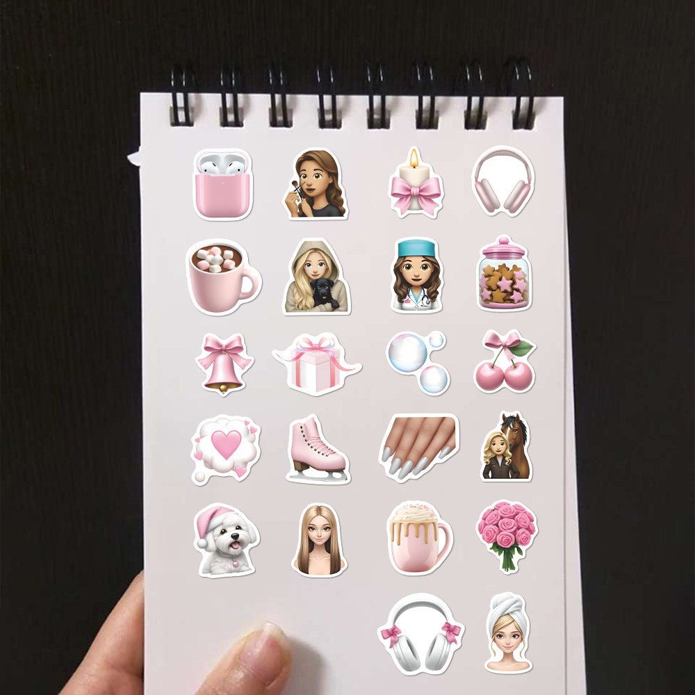 190张ins白底头像贴纸苹果经典emoji表情包手机壳iPad贴画防水 - 图2