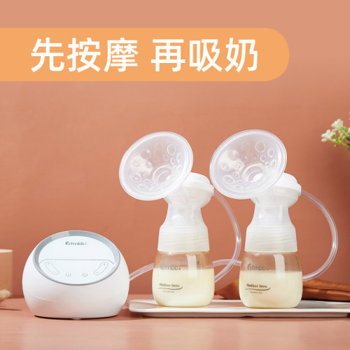 中亲吸奶器双边电动母乳全自动无痛按摩正品双头产妇双乳挤奶顺丰 - 图1