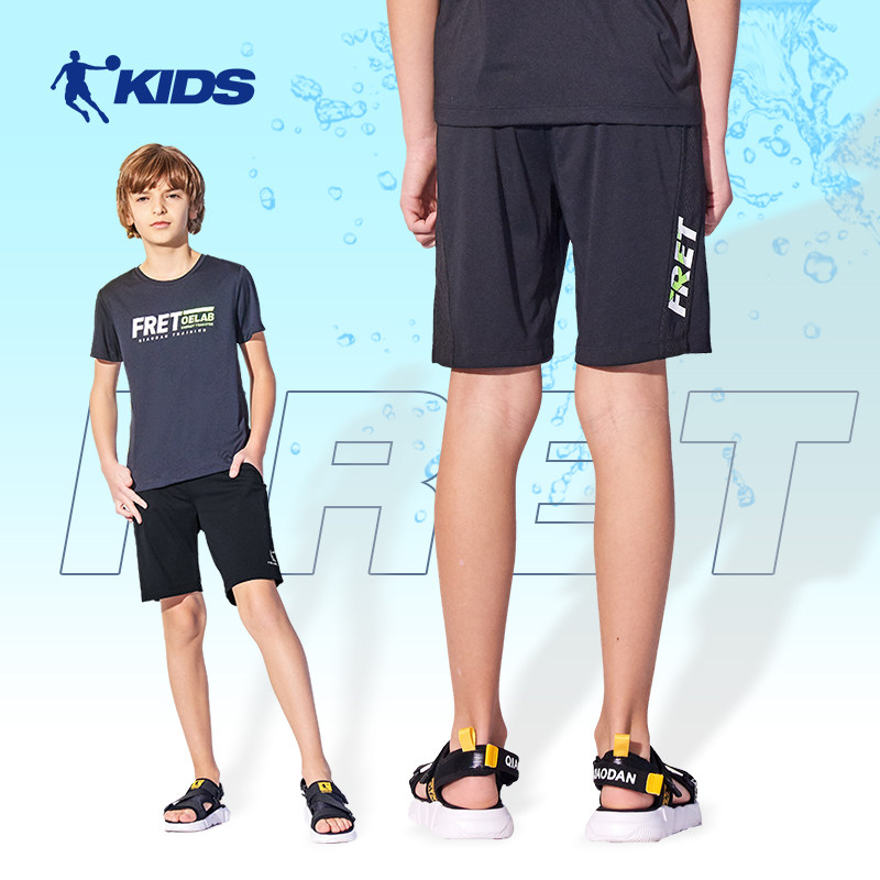 中国乔丹童装速干五分裤男童裤子 乔丹童装裤子