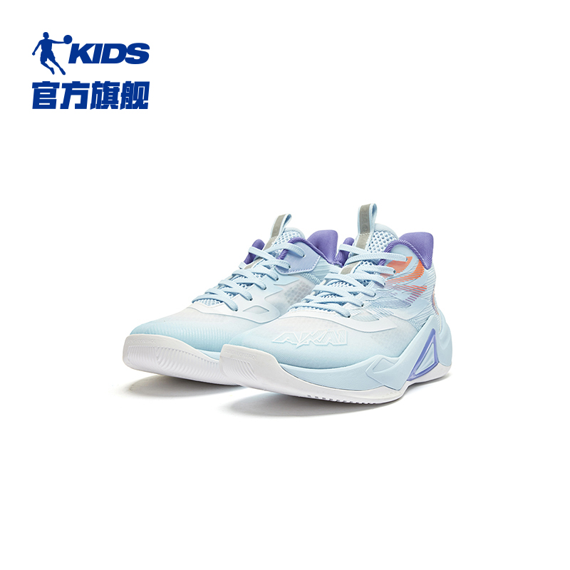商场同款中国乔丹男童篮球鞋专业训练2024夏季新款透气儿童运动鞋 - 图3