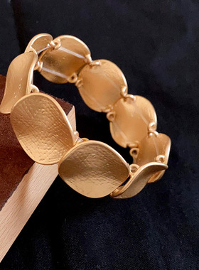 金属复古几何形手镯高级感手串女 小众设计气质轻奢冷淡风手饰