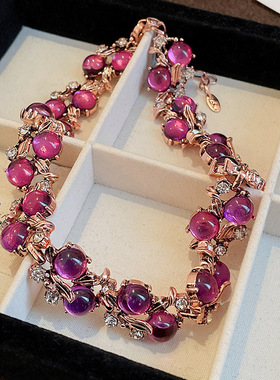 镶钻花朵树叶几何项链耳环套装设计感锁骨链复古时尚气质饰品