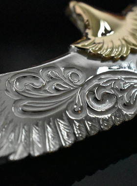 【官方正品授权】KatouShun 加藤俊 唐草S鹰点金花 吊坠