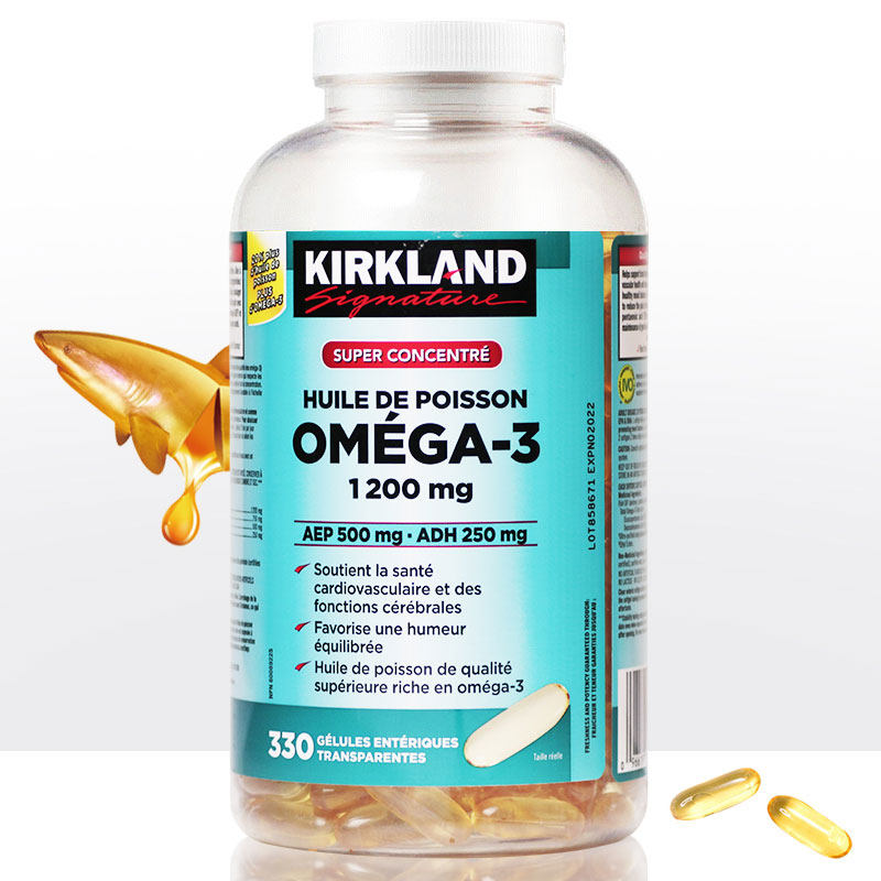 加拿大进口柯克兰Kirkland深海鱼油Omega3软胶囊 中老年保健正品