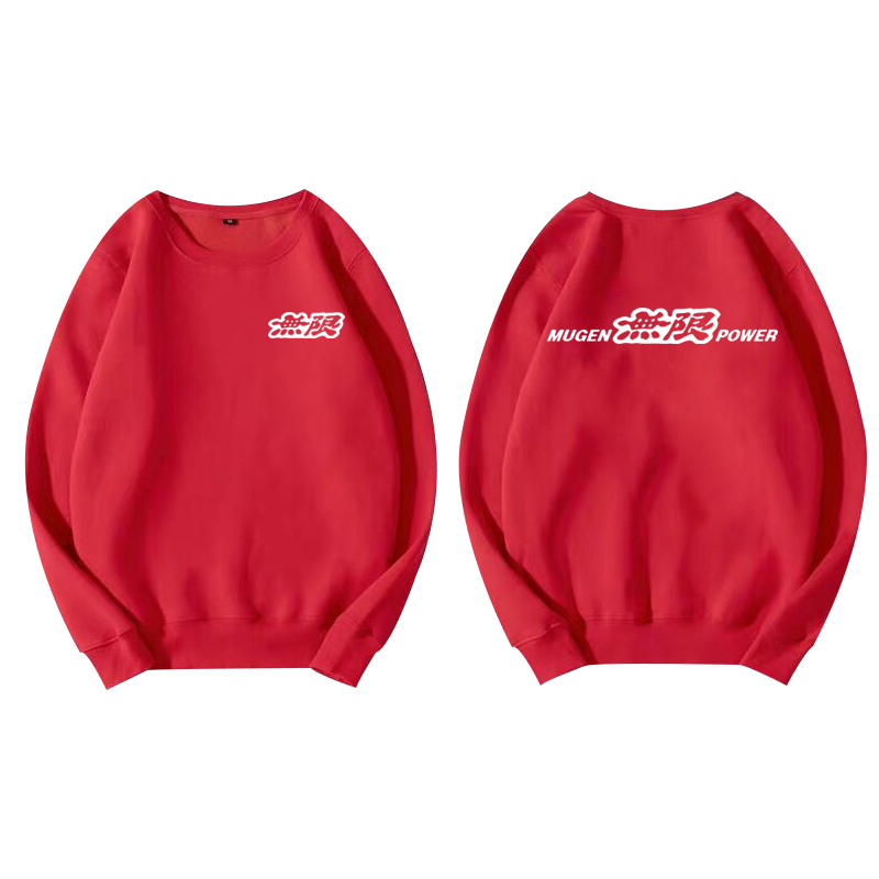 汽车改装本田无限mugen圆领卫衣 喜鹿堡卫衣