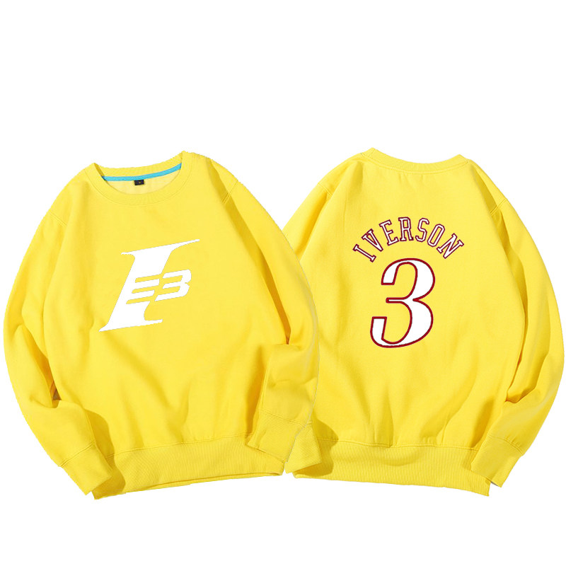 费城76人ai艾弗森篮球运动定制卫衣 喜鹿堡卫衣