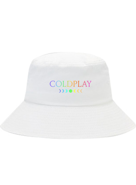 ColdPlay酷玩乐队专辑moon music印花渔夫帽男女纯棉遮阳户外盆帽