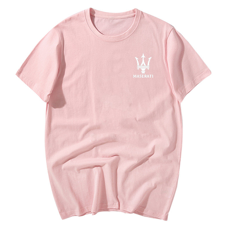 玛莎拉蒂车标4s店工装定制男女t恤 喜鹿堡T恤