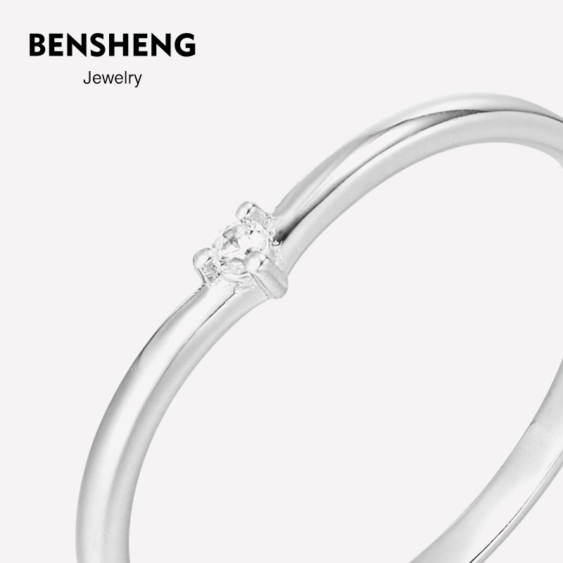 bensheng本笙挚爱纯银素圈对戒指 本笙戒指/指环