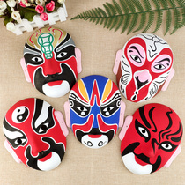 Hibao Peking Opera Facial Spectrum White Hand-painted Nursery School Children Handwork Homework DIY Pulp Fine Art Peking Opera Mask