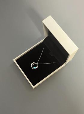 FANC范家恋恋星球系列蓝色琉璃石小行星吊坠温柔梦幻星球锁骨项链