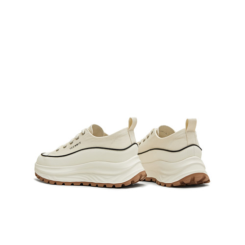 天美意夏季新款潮流运动系带厚底增高休闲百搭女板鞋KJ008BM5 - 图2