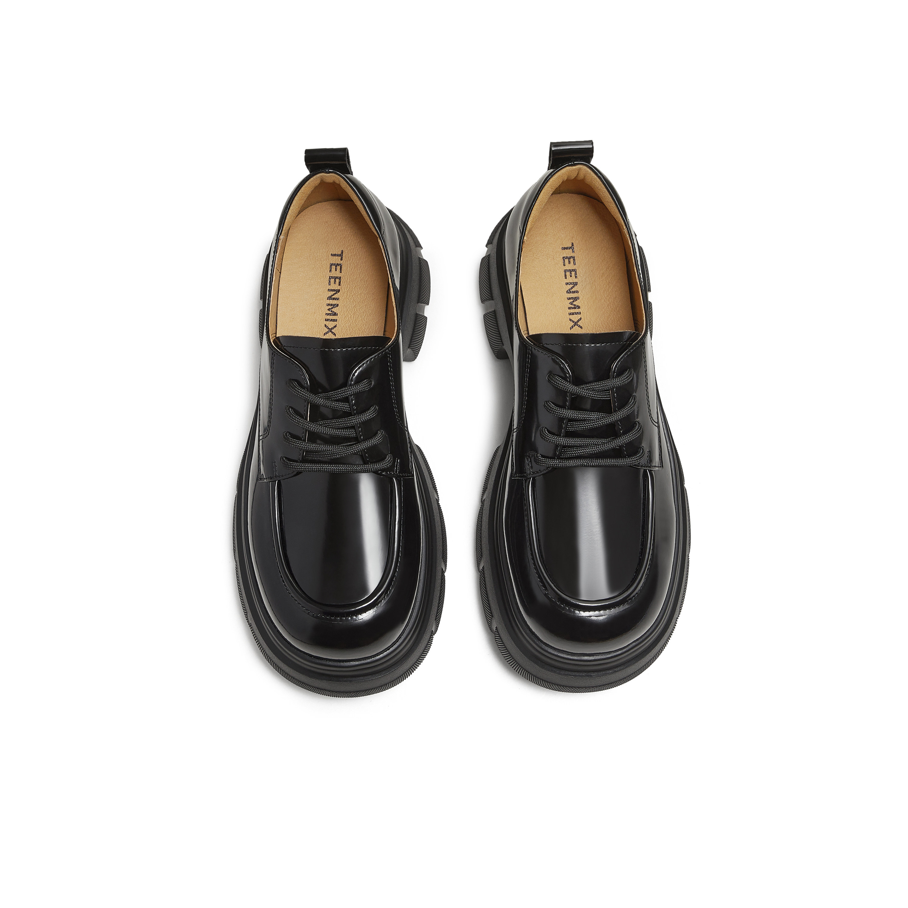 天美意秋新款商场同款厚底百搭系带纯色女牛津鞋CFR20CM5,淘宝优惠券,粉丝福利购,淘宝优惠卷