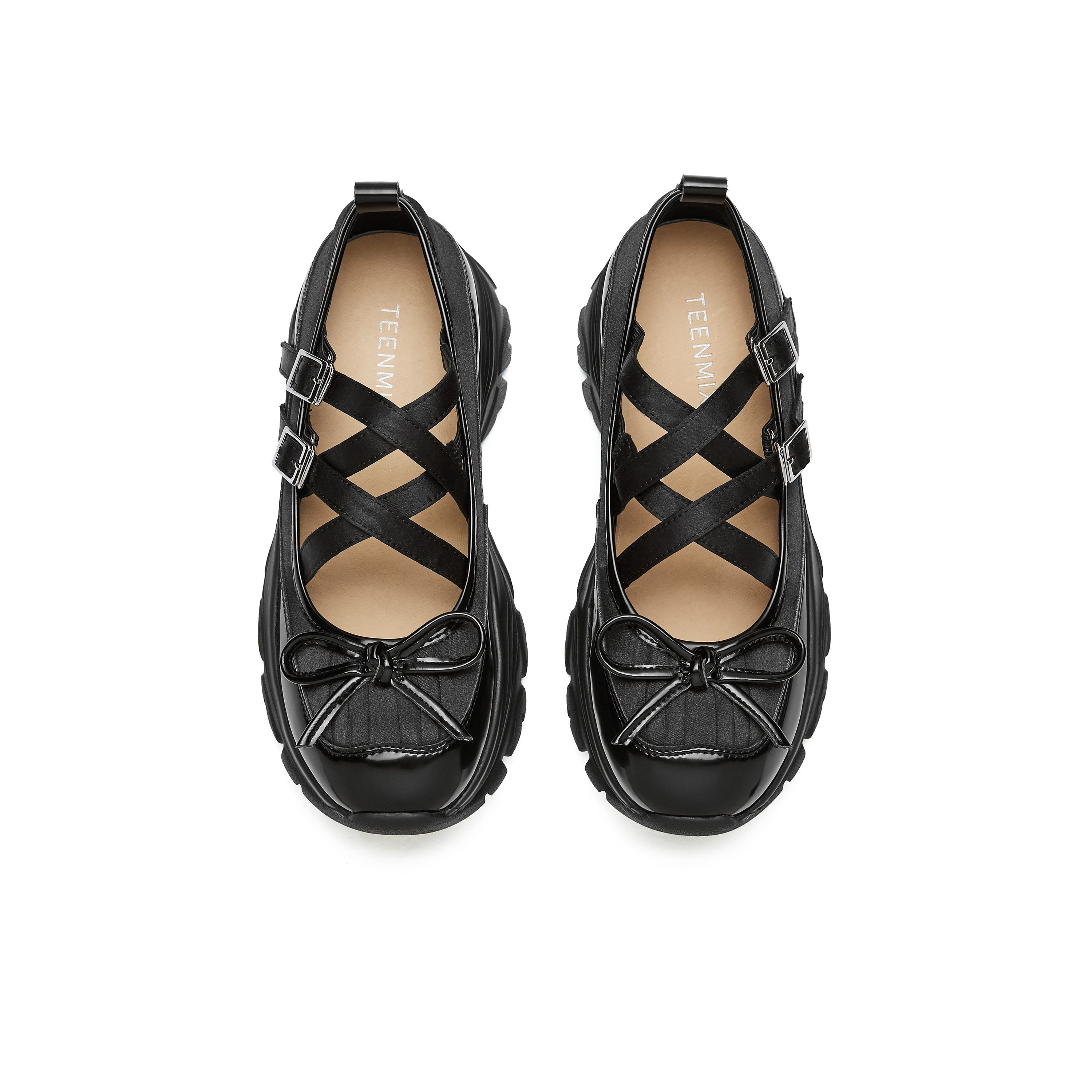 天美意春秋款厚底运动芭蕾风时尚百搭女玛丽珍鞋KM023AA4,淘宝优惠券,粉丝福利购,淘宝优惠卷