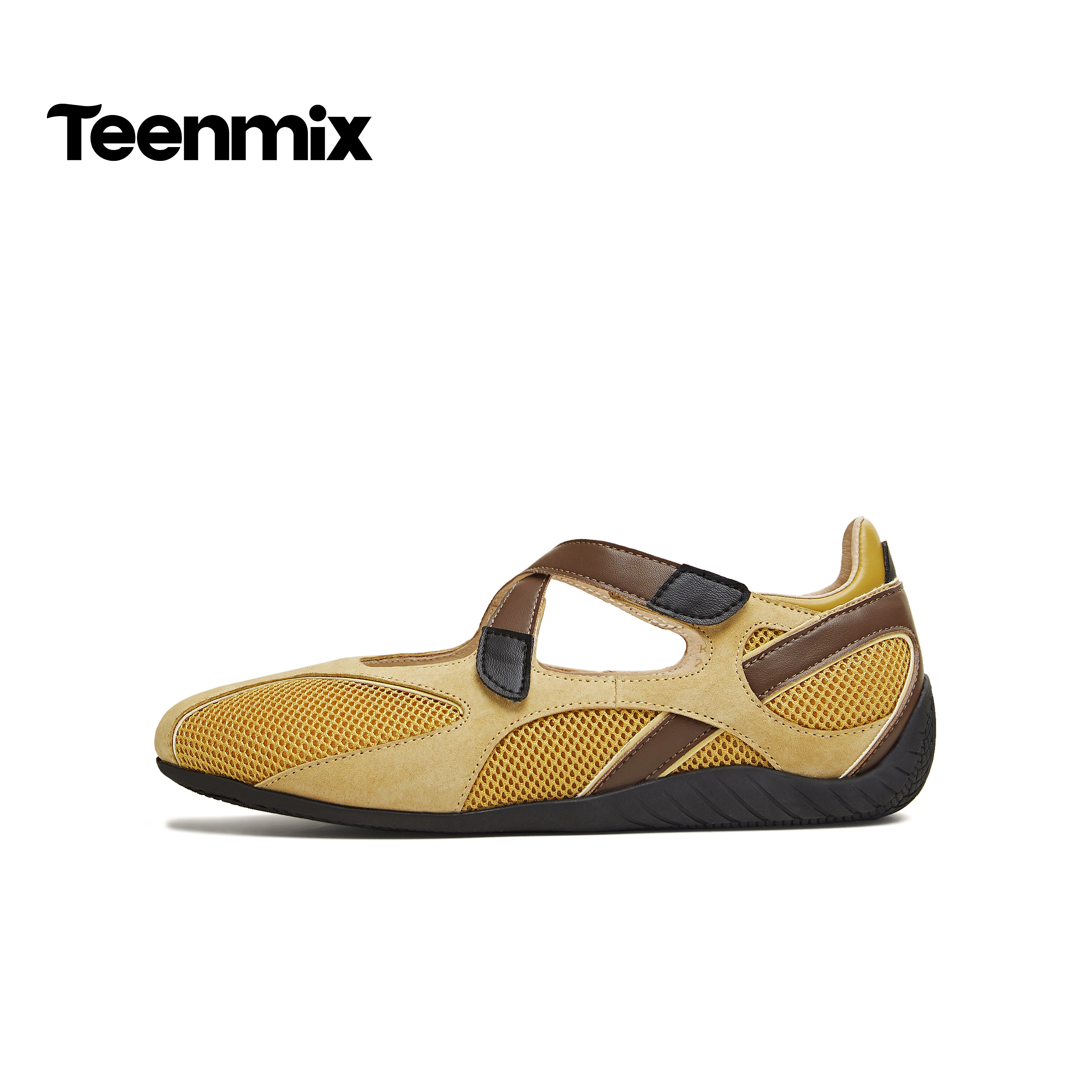 天美意2026春新款平底拼色浅口单鞋百搭女时尚芭蕾鞋KM100AQ6,淘宝优惠券,粉丝福利购,淘宝优惠卷