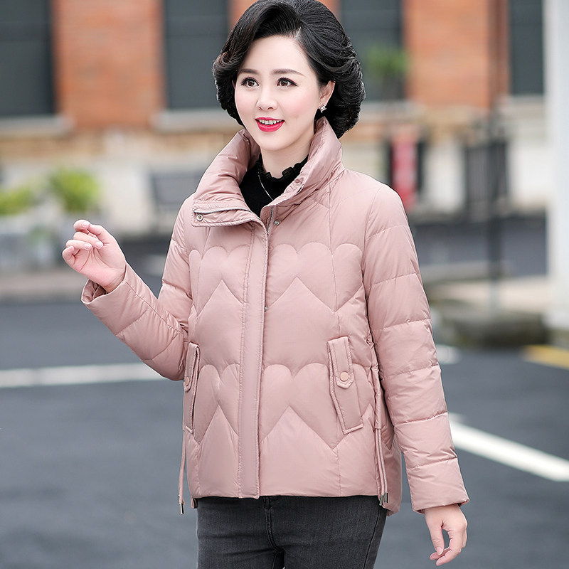 中老年短款羽绒服女冬装大码洋气棉衣中年保暖妈妈冬季外套50岁,淘宝优惠券,粉丝福利购,淘宝优惠卷