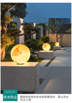 Patio Post Headlights Gate Lights Solar outdoor lunar light Landscape Villa Garden Wall Lamp Round Pillar Lights