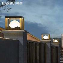 2023 new column headlights Solar outdoor light Courtyard Post Headlights Villa Big Doorway Light Entrance headlights