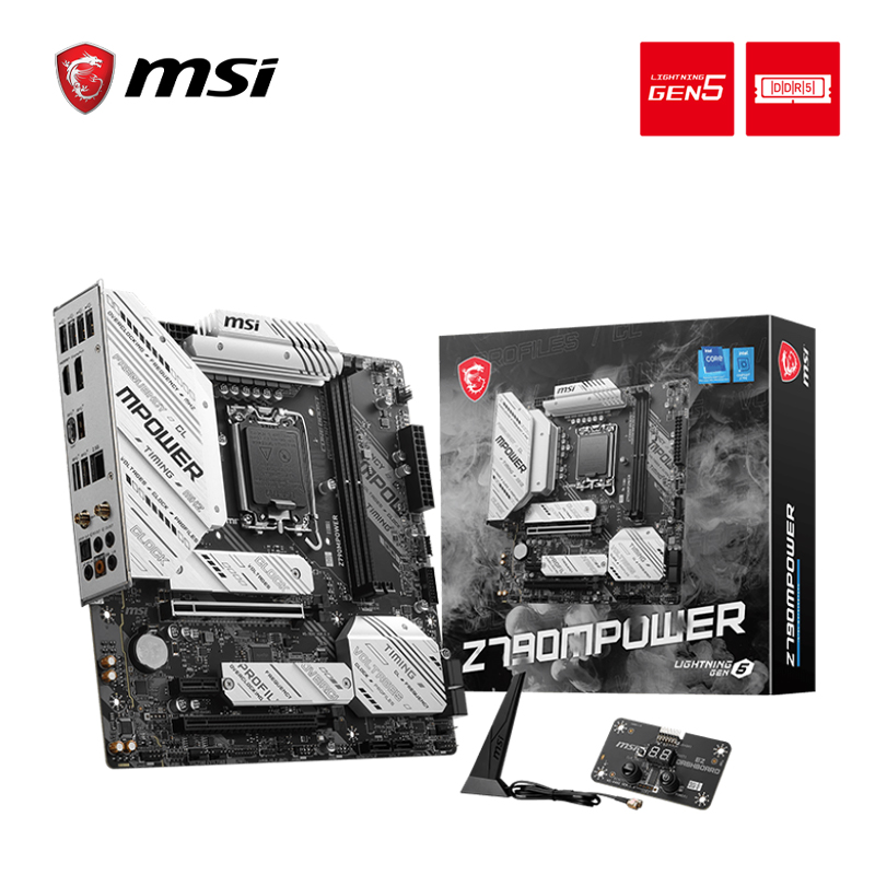 MSI/微星 Z790MPOWER DDR5 WIFI6E Type-C台式机超频电竞电脑主板 - 图3