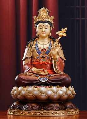 纯铜西方三圣坐像观音像阿弥陀佛