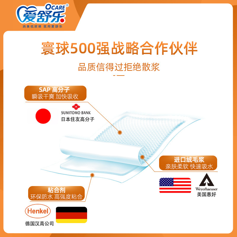 爱舒乐成人60x90老人隔尿垫尿不湿 爱舒乐成人用纸尿护理用品