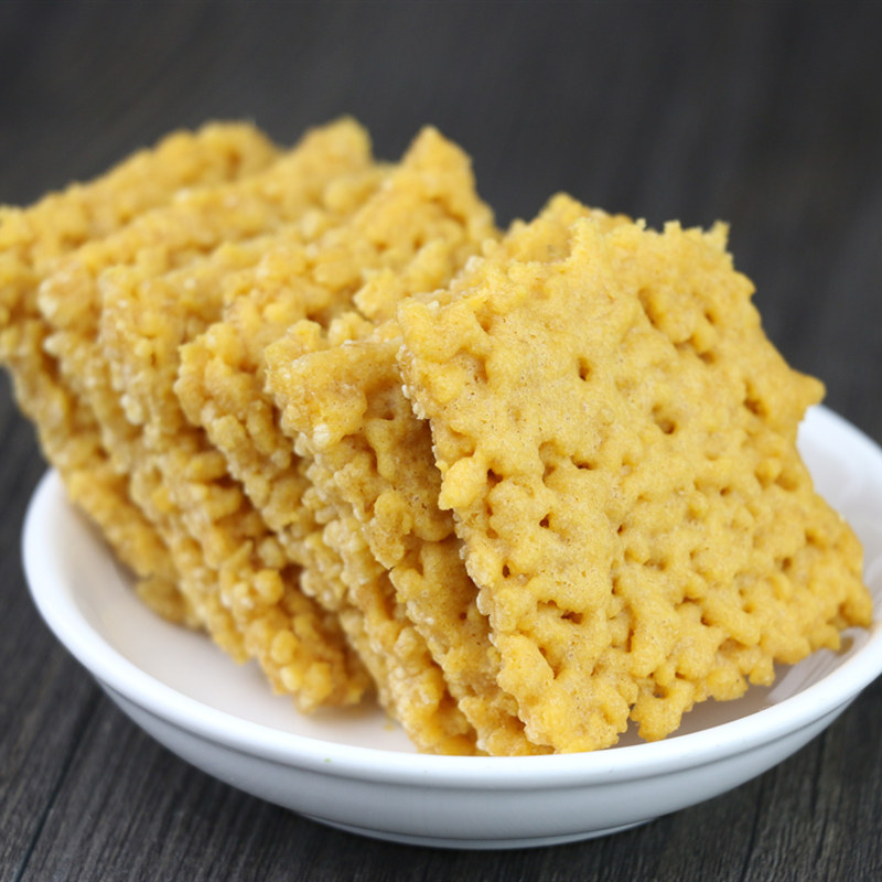 云岭先生蟹香蛋黄118gx6袋装锅巴 云岭星火食品膨化食品