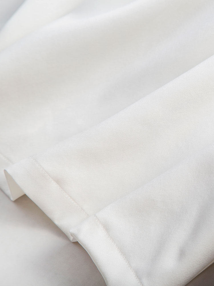 禁欲女神气质丝滑裸感she华高衬衫 本上菜菜子T恤