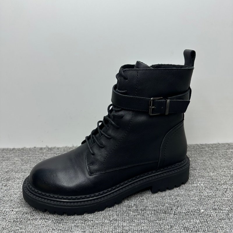 孤品处理39码头层牛皮厚底马丁靴女百搭英伦风真皮女短靴单靴子潮,淘宝优惠券,粉丝福利购,淘宝优惠卷