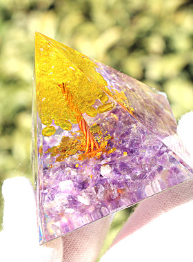 欧式树脂金字塔水晶碎石