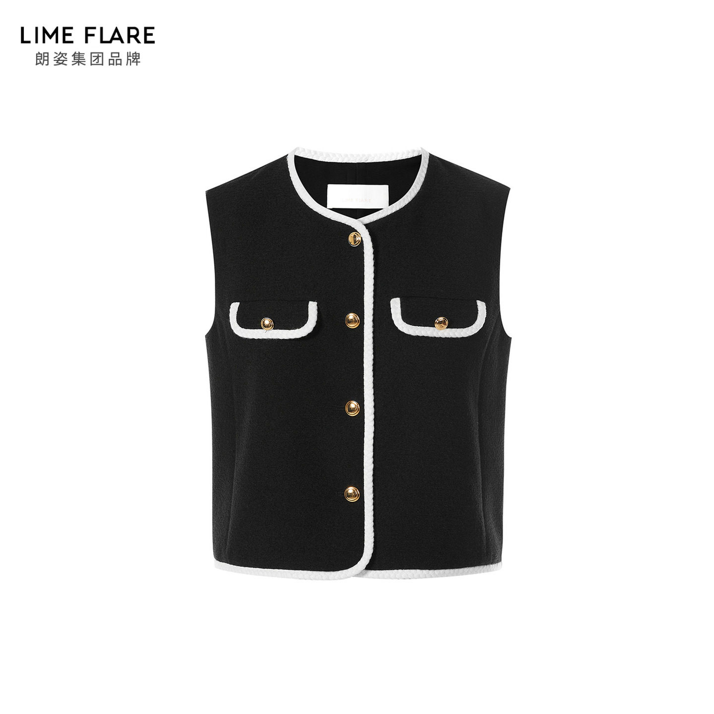 莱茵福莱尔梭织马甲女春秋新款时尚百搭背心马夹外穿时髦洋气上衣,淘宝优惠券,粉丝福利购,淘宝优惠卷