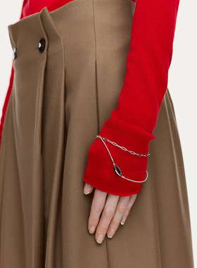 【灵感搭配】AUM噢姆2026年春季新款通勤休闲质感配饰黑玛瑙项链