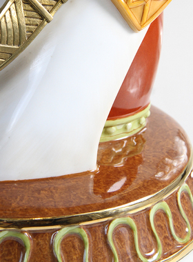 蒂高美居陶瓷镶铜欧式马到成功