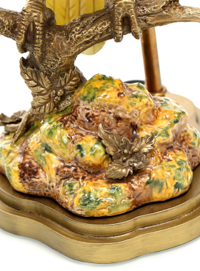 欧式风陶瓷卧室摆件台灯